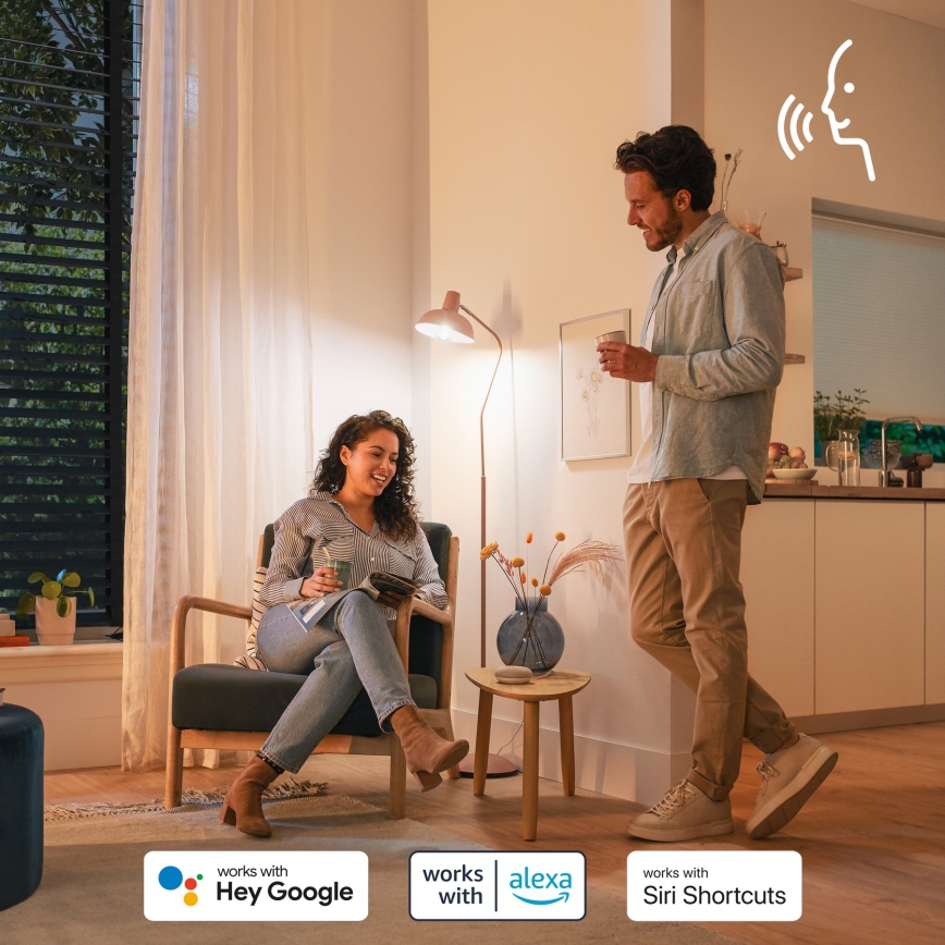 LED RGB prigušiva sijalica Philips SMART P45 E14/4,9W/230V 2200-6500K CRI 90