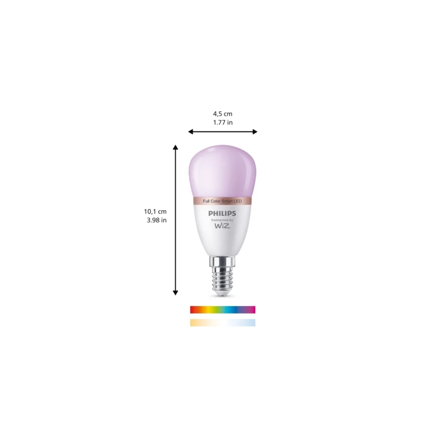 LED RGB prigušiva sijalica Philips SMART P45 E14/4,9W/230V 2200-6500K CRI 90