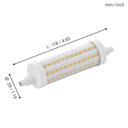 LED prigušiva sijalica R7S/12W/230V 2700K 118 mm - Eglo 11833