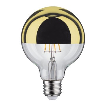 LED prigušiva sijalica sa ogledalnim poklopcem GLOBE G95 E27/6,5W/230V 2700K zlatna - Paulmann 28675