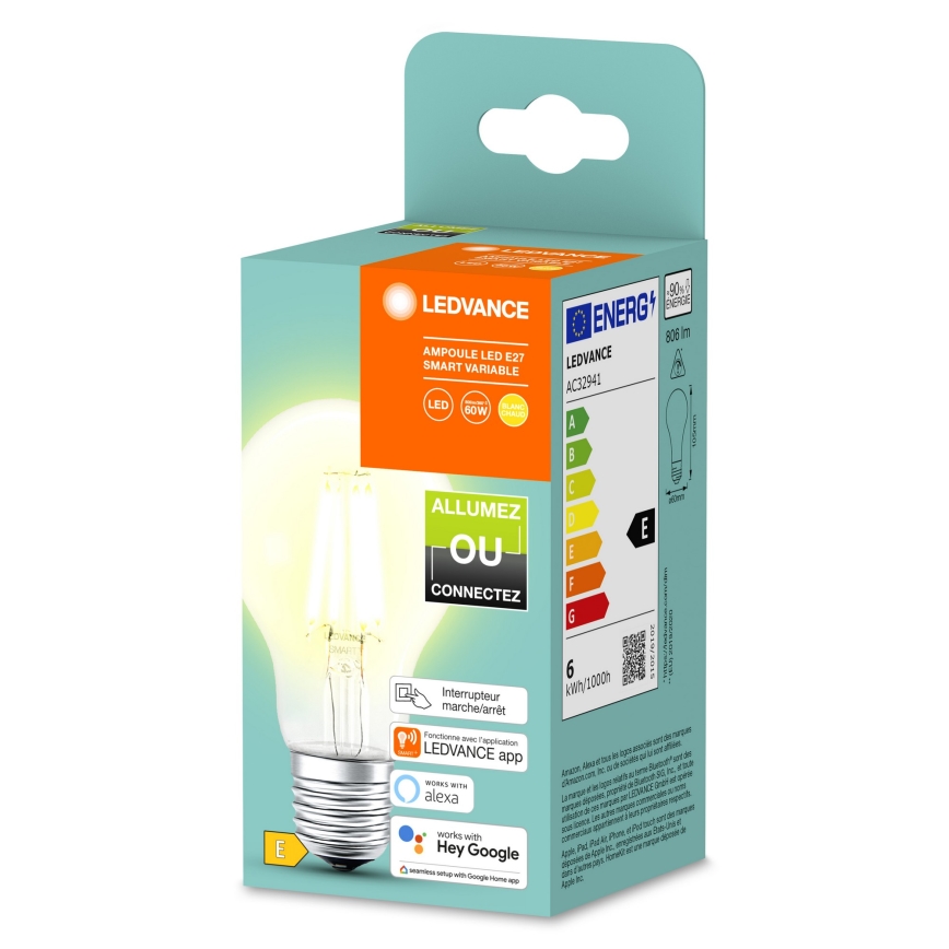 LED prigušiva sijalica SMART+ A60 E27/6W/230V 2700K  - Ledvance
