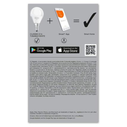 LED prigušiva sijalica SMART+ E14/5W/230V 2700K-6500K Wi-Fi - Ledvance