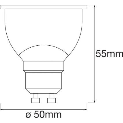 LED prigušiva sijalica SMART+ GU10/5W/230V 2700K-6500K Wi-Fi - Ledvance