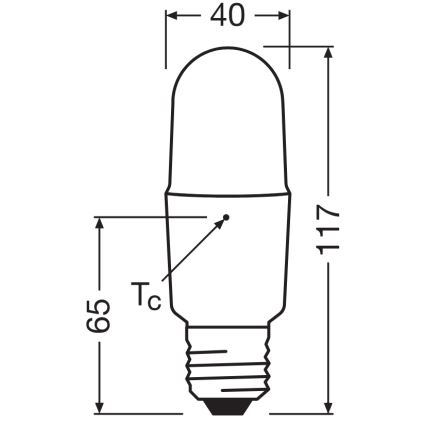 LED prigušiva sijalica STICK E27/11W/230V 4000K CRI 90 - Osram