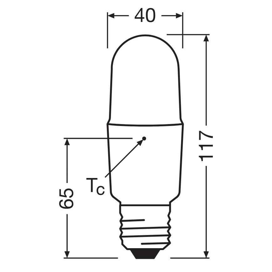 LED prigušiva sijalica STICK E27/11W/230V 4000K CRI 90 - Osram