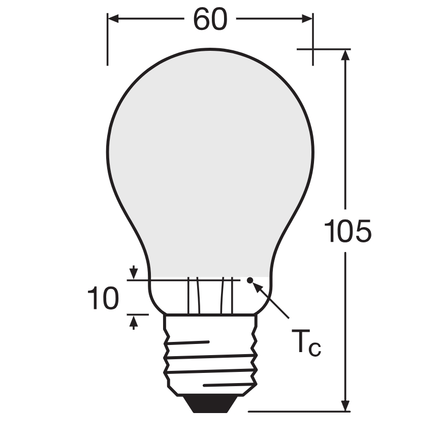 LED prigušiva sijalica SUPERSTAR CLASSIC A60 E27/4,8W/230V 4000K - Osram