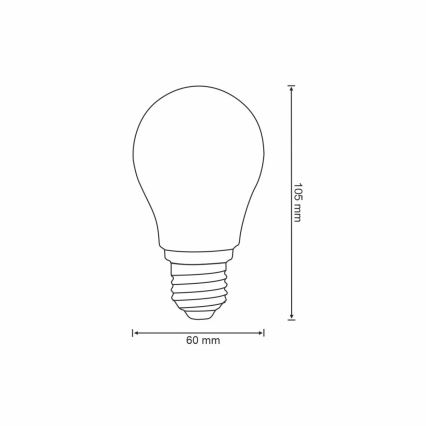 LED prigušiva sijalica VINTAGE A60 E27/7W/230V 2700-6500K Wi-Fi Tuya