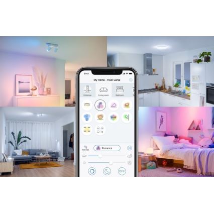 LED prigušiva sijalica VINTAGE FILAMENT C35 E14/4,9W/230V 2000-5000K CRI 90 Wi-Fi - WiZ