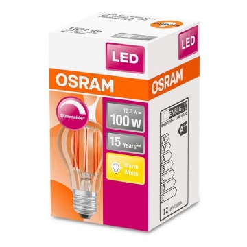 LED prigušiva sijalica VINTAGE E27/12W/230V 2700K - Osram