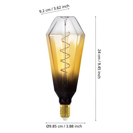 LED prigušiva sijalica VINTAGE E27/4W/230V 1700K bež - Eglo 110236
