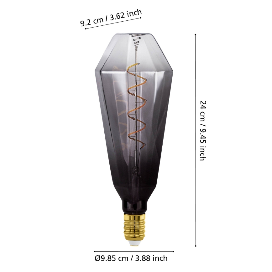 LED prigušiva sijalica VINTAGE E27/4W/230V 1800K zadimljena - Eglo 110238