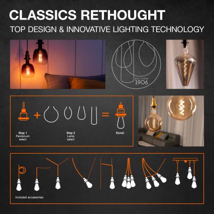 LED prigušiva sijalica VINTAGE FILAMENT E27/5,8W/230V 2200K - Osram