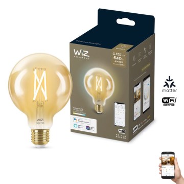 LED prigušiva sijalica VINTAGE FILAMENT G95 E27/6,7W/230V 2000-5000K CRI 90 Wi-Fi - WiZ