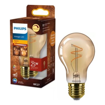 LED prigušiva sijalica VINTAGE Philips A60 E27/3,1W/230V 1800K