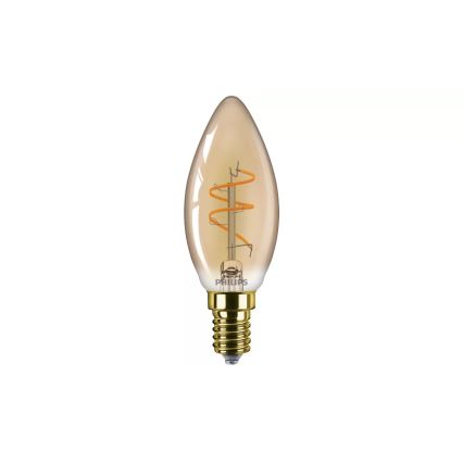 LED prigušiva sijalica VINTAGE Philips B35 E14/2,7W/230V 1800K CRI 90