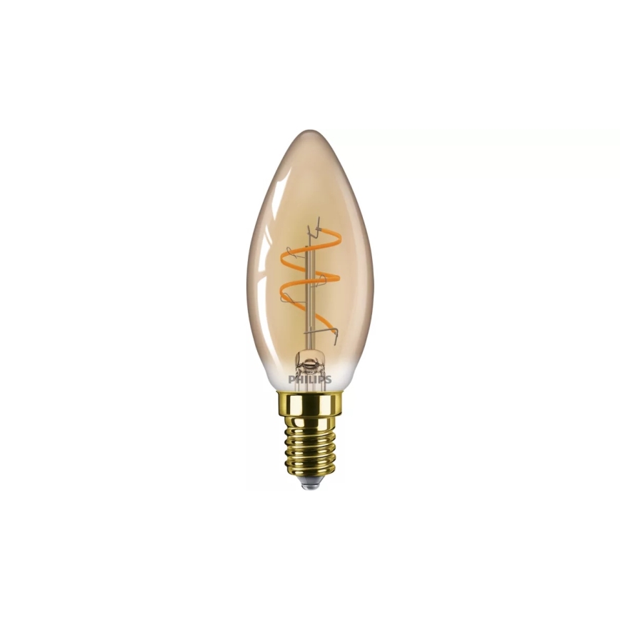 LED prigušiva sijalica VINTAGE Philips B35 E14/2,7W/230V 1800K CRI 90