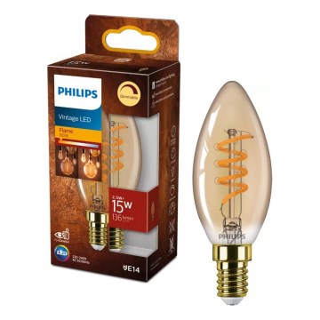 LED prigušiva sijalica VINTAGE Philips E14/2,5W/230V 1800K