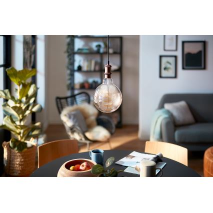 LED prigušiva sijalica VINTAGE Philips G200 E27/7W/230V 2000K