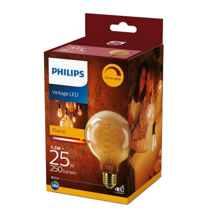 LED prigušiva sijalica VINTAGE Philips G93 E27/4W/230V 1800K