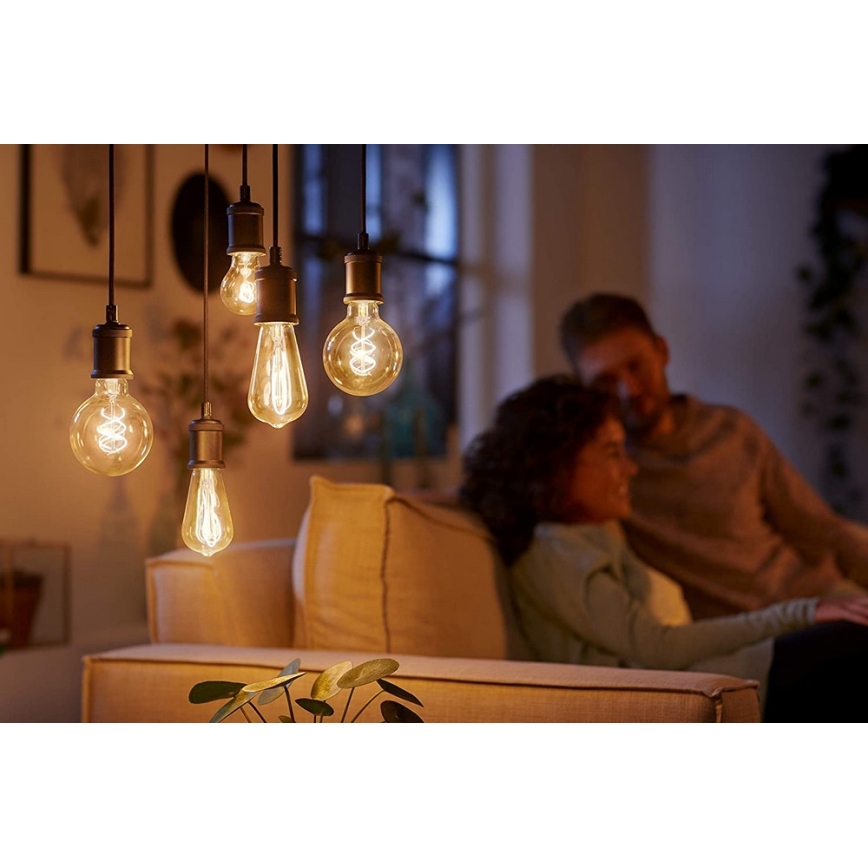 LED prigušiva sijalica VINTAGE Philips G93 E27/4W/230V 1800K
