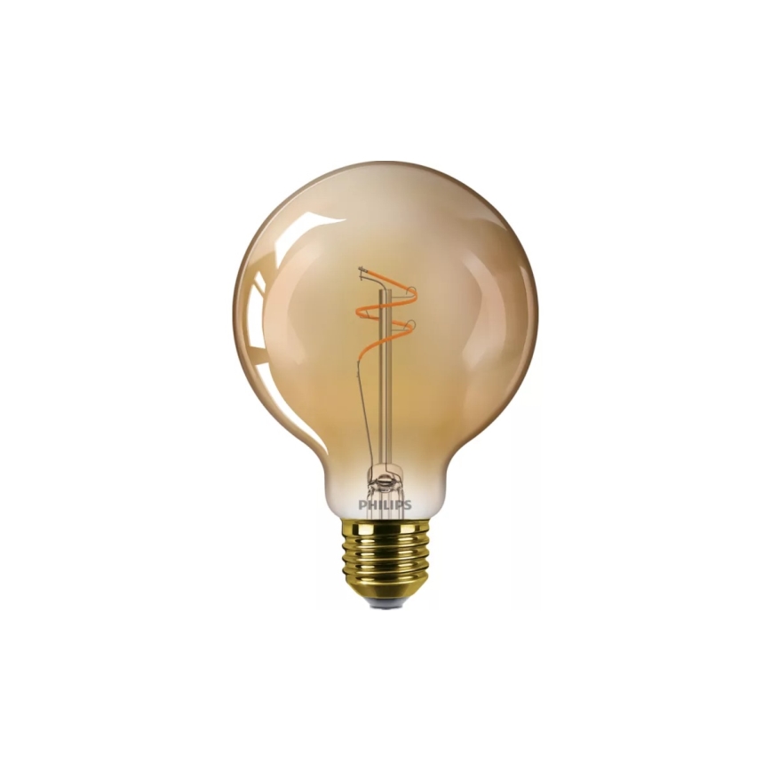 LED prigušiva sijalica VINTAGE Philips G95 E27/3,1W/230V 1800K