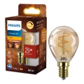 LED prigušiva sijalica VINTAGE Philips P45 E14/3,1W/230V 2200K