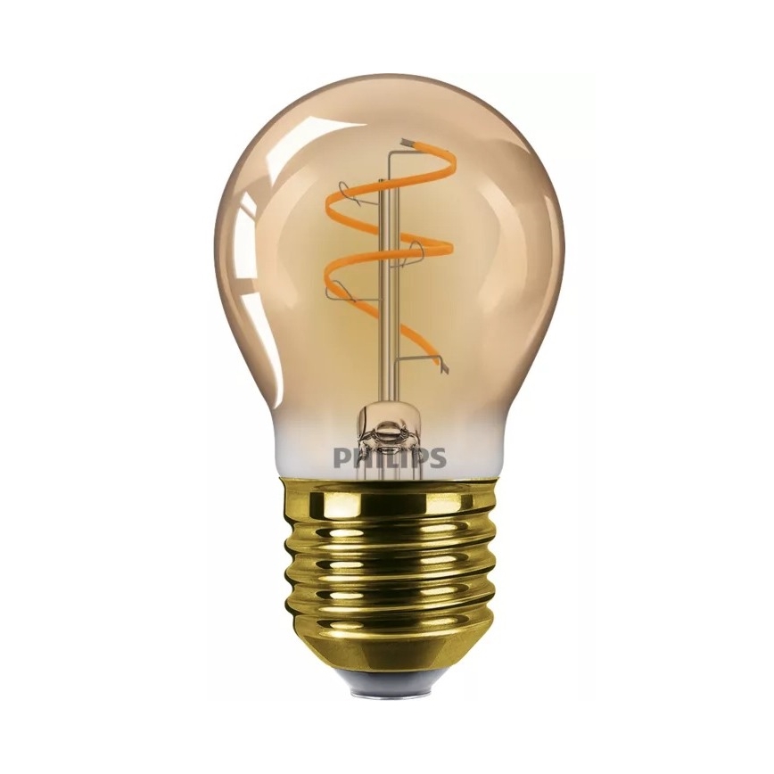 LED prigušiva sijalica VINTAGE Philips P45 E27/3,1W/230V 2200K CRI 90