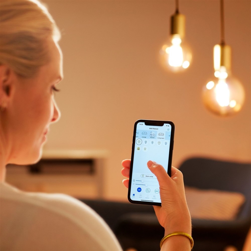 LED prigušiva sijalica VINTAGE FILAMENT PS160 E27/6,5W/230V 2000-5000K CRI 90 Wi-Fi -WiZ