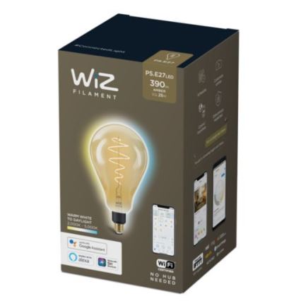 LED prigušiva sijalica VINTAGE FILAMENT PS160 E27/6,5W/230V 2000-5000K CRI 90 Wi-Fi -WiZ
