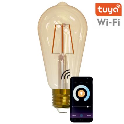 LED prigušiva sijalica VINTAGE ST64 E27/5,5W/230V 1800-2700K Wi-Fi Tuya