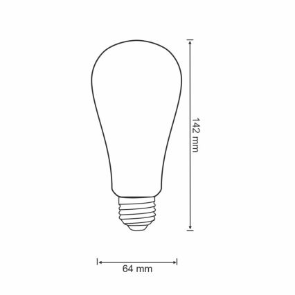 LED prigušiva sijalica VINTAGE ST64 E27/5,5W/230V 1800-2700K Wi-Fi Tuya