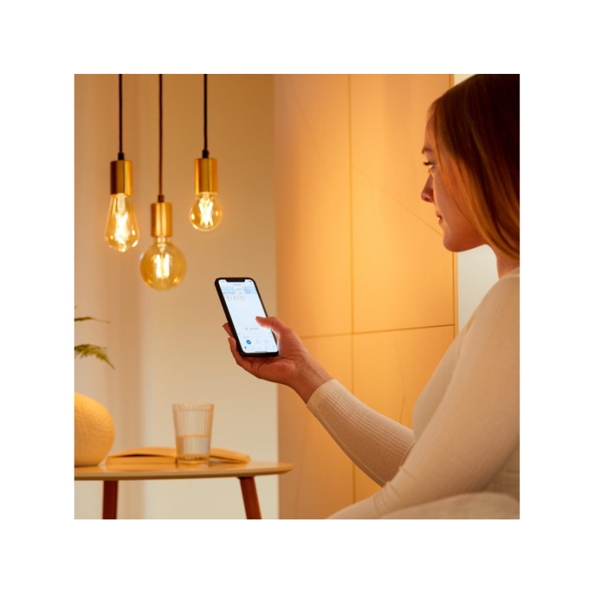 LED prigušiva sijalica VINTAGE FILAMENT ST64 E27/7W/230V 2000-5000K CRI 90 Wi-Fi - WiZ