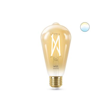 LED prigušiva sijalica VINTAGE FILAMENT ST64 E27/7W/230V 2000-5000K CRI 90 Wi-Fi - WiZ