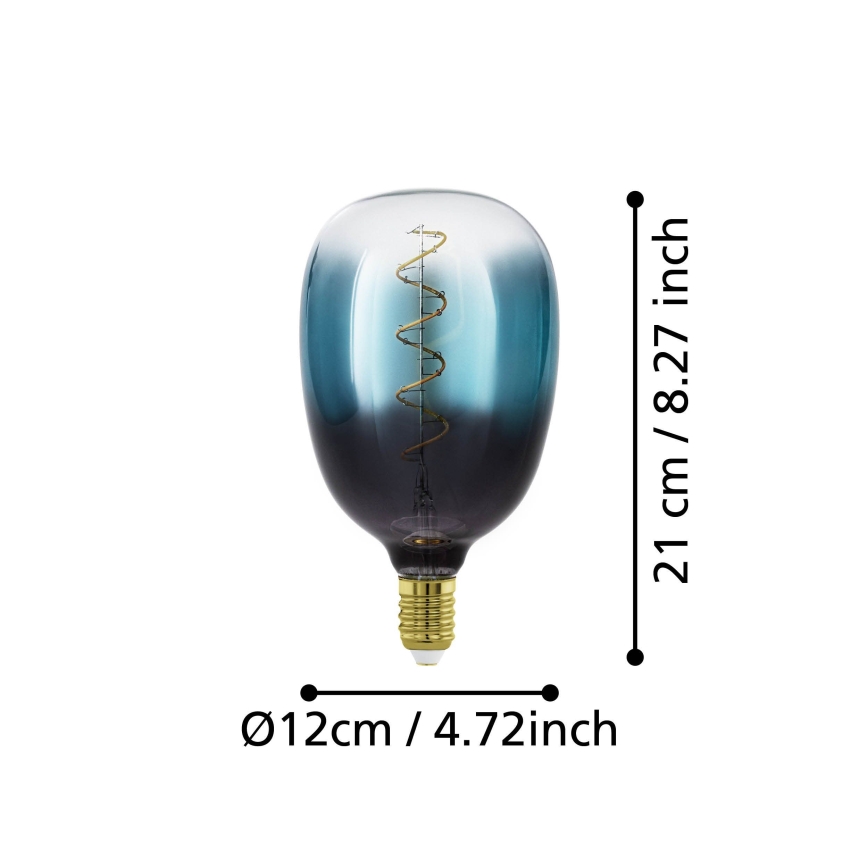 LED prigušiva sijalica VINTAGE T120 E27/4W/230V 2000K plava - Eglo 110224