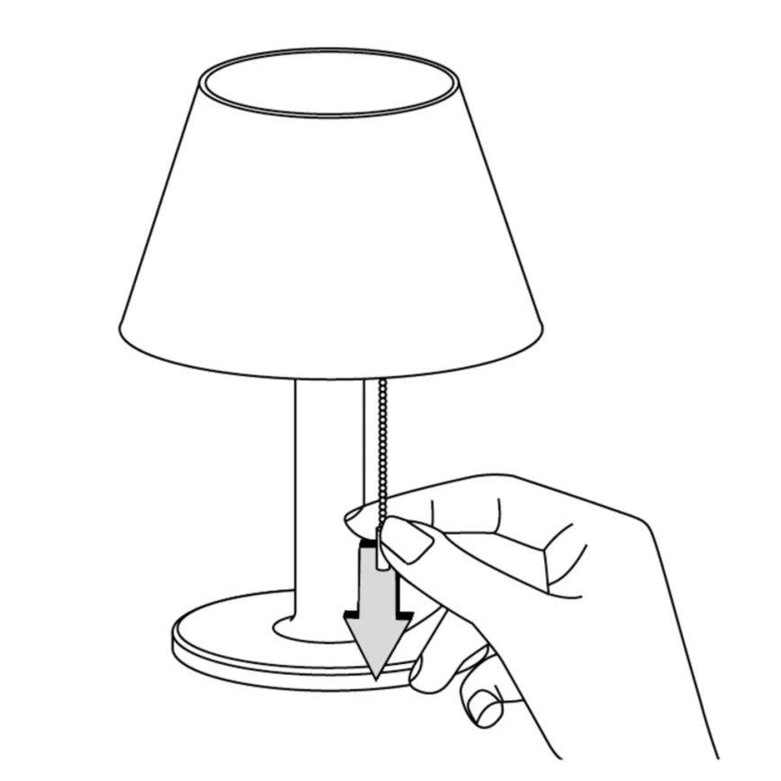 LED prigušiva solarna lampa VIOLA LED/3,7V 1200 mAh IP44