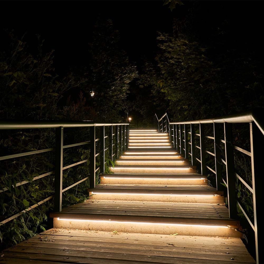 LED prigušiva solarna traka LED/1,2W/3,7V 4000K IP67 1500 mAh 5m + daljinski upravljač