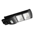 LED prigušiva solarna ulična lampa sa senzorom pokreta i sumraka LED/8W/3,2V 6000K IP65 9000 mAh crna + daljinski upravljač