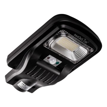 LED prigušiva solarna ulična svetiljka sa senzorom LED/60W/6V 5500 mAh 6500K IP65 crna + daljinski upravljač