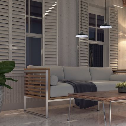 LED prigušiva solarna viseća svetiljka sa senzorom sumraka LED/6W/3,7V 800 mAh IP44 + daljinski upravljač