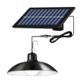 LED prigušiva solarni luster na sajli sa senzorom LED/1,8W/3,7V IP44 6500K 1600 mAh + daljinski upravljač