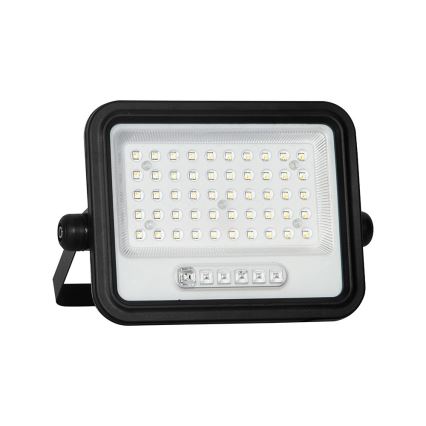 LED prigušiva solarni reflektor LED/100W/3,2V 2000-8000K IP65 5000 mAh crna + daljinski upravljač