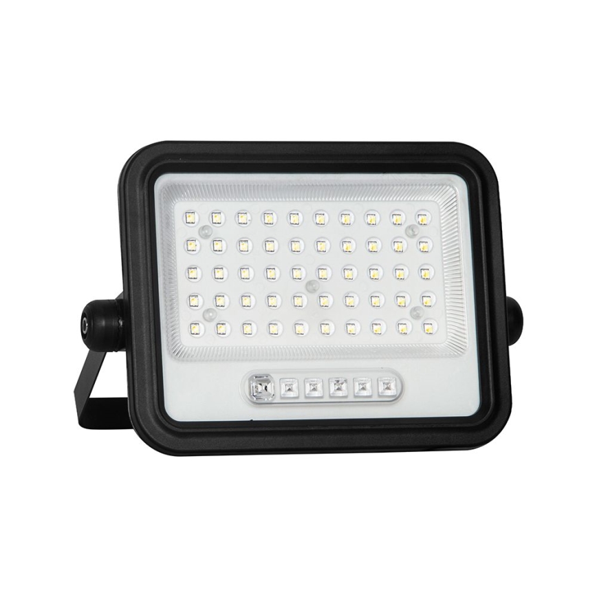LED prigušiva solarni reflektor LED/100W/3,2V 2000-8000K IP65 5000 mAh crna + daljinski upravljač
