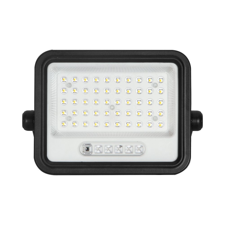 LED prigušiva solarni reflektor LED/100W/3,2V 2000-8000K IP65 5000 mAh crna + daljinski upravljač