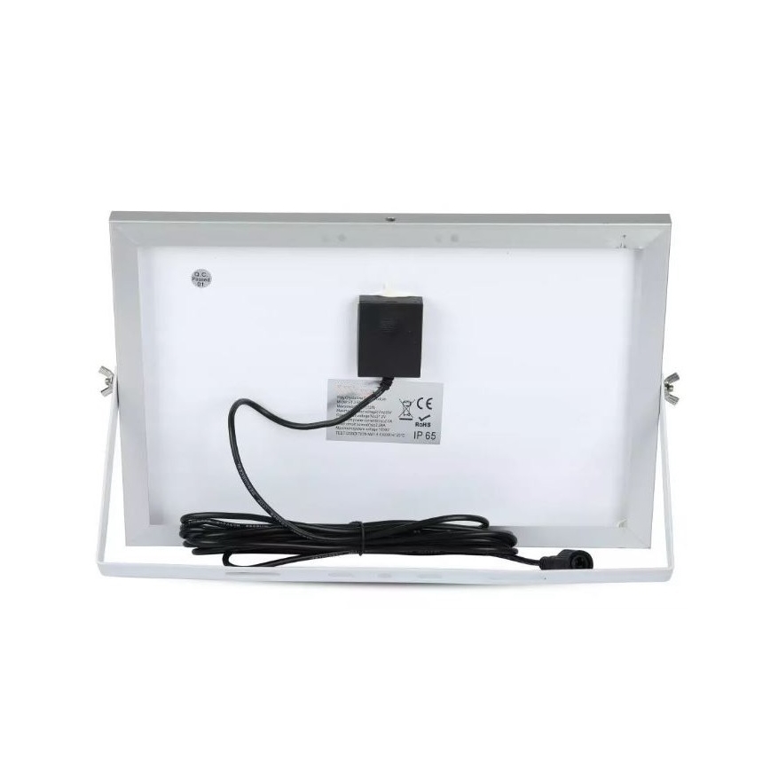 LED prigušiva solarni reflektor LED/12W/3,2V 6000K IP65 5000 mAh + daljinski upravljač