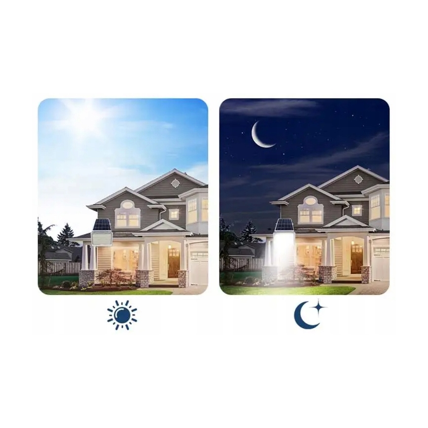 LED prigušiva solarni reflektor LED/150W/3,2V 5000K 15000 mAh IP65 crna + daljinski upravljač