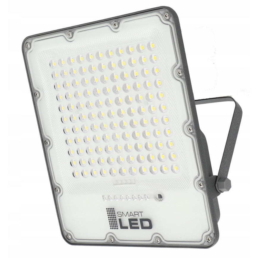 LED prigušiva solarni reflektor LED/150W/3,2V 5000K 15000 mAh IP65 crna + daljinski upravljač