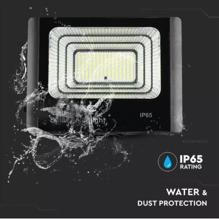 LED Prigušiva solarni reflektor LED/16W/3,2V 4000K IP65 10000 mAh + daljinski upravljač