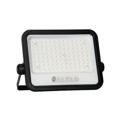 LED prigušiva solarni reflektor LED/200W/3,2V 2000-8000K IP65 10000 mAh crna + daljinski upravljač