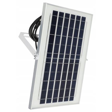 LED prigušiva solarni reflektor LED/50W/3,2V 5000K 6000 mAh IP65 crna + daljinski upravljač