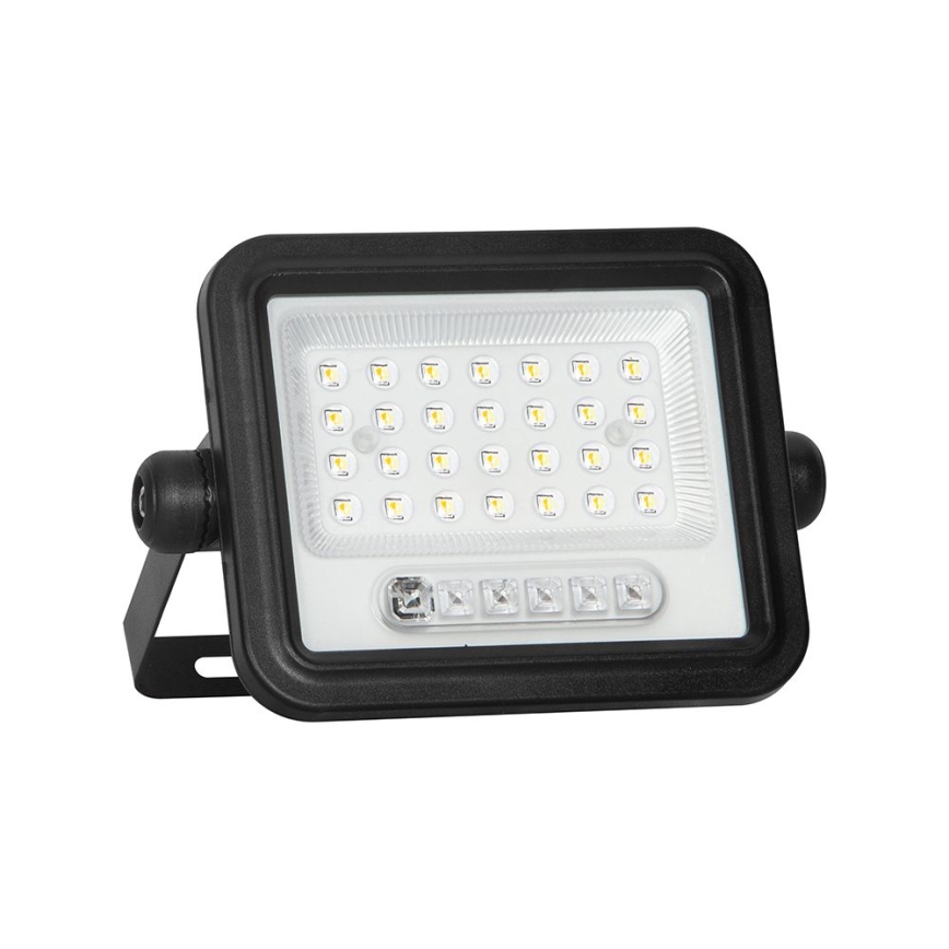 LED prigušiva solarni reflektor LED/50W/3,2V 2000-8000K IP65 3800 mAh crna + daljinski upravljač